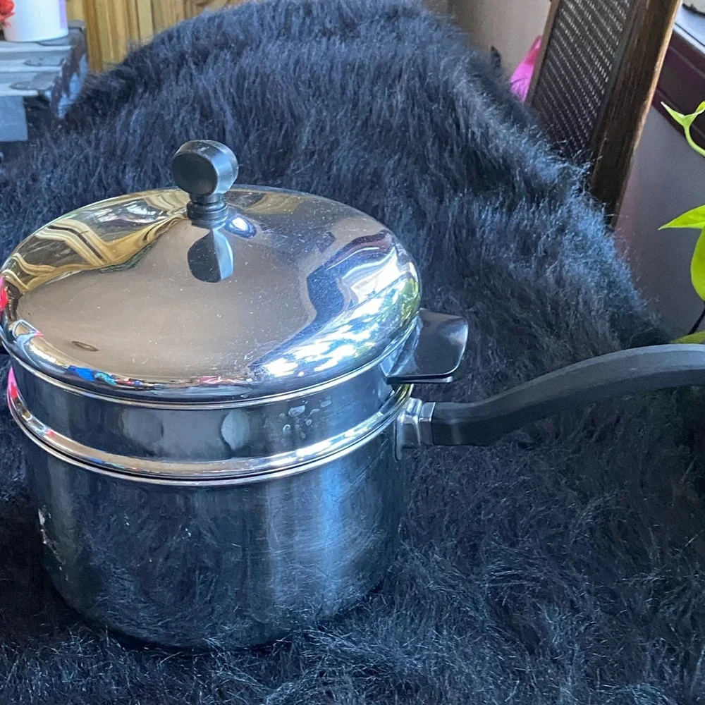 Farberware Double Boiler 3 Qt Pan, Upper, & Lid